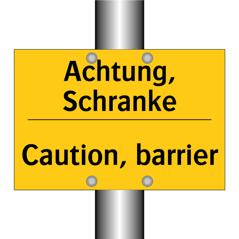 Achtung, Schranke - Caution, barrier