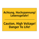 Achtung, Hochspannung! Lebensgefahr!/.../ - Caution, High Voltage! Danger /.../