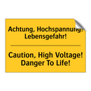 Achtung, Hochspannung! Lebensgefahr!/.../ - Caution, High Voltage! Danger /.../