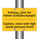 Achtung, Lärm mit hohem Schalldruckpegel!/.../ - Caution, noise with high sound /.../