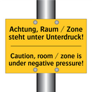 Achtung, Raum / Zone steht unter /.../ - Caution, room / zone is under /.../