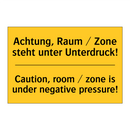 Achtung, Raum / Zone steht unter /.../ - Caution, room / zone is under /.../