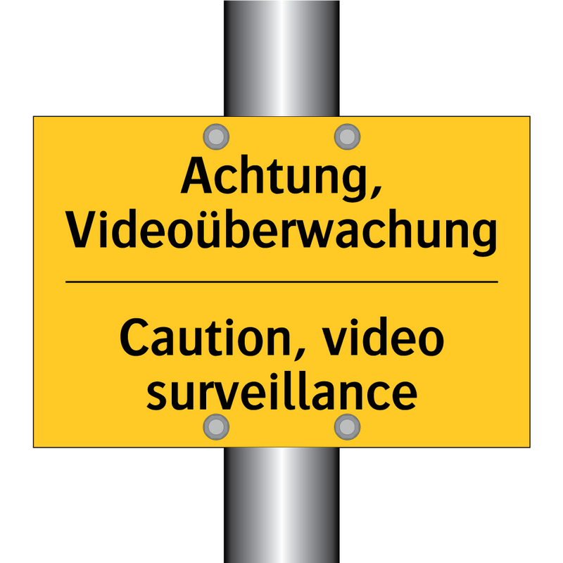 Achtung, Videoüberwachung - Caution, video surveillance