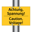 Achtung, Spannung! - Caution, Voltage!