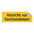 Vorsicht vor Taschendieben