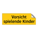 Vorsicht spielende Kinder