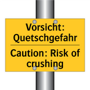Vorsicht: Quetschgefahr - Caution: Risk of crushing