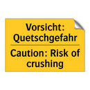 Vorsicht: Quetschgefahr - Caution: Risk of crushing