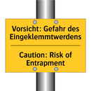 Vorsicht: Gefahr des Eingeklemmtwerdens/.../ - Caution: Risk of Entrapment