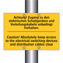 Achtung! Zugang zu den elektrischen /.../ - Caution! Absolutely keep access /.../