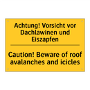 Achtung! Vorsicht vor Dachlawinen /.../ - Caution! Beware of roof avalanches /.../