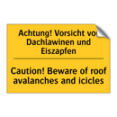 Achtung! Vorsicht vor Dachlawinen /.../ - Caution! Beware of roof avalanches /.../