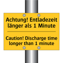 Achtung! Entladezeit länger als /.../ - Caution! Discharge time longer /.../