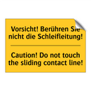 Vorsicht! Berühren Sie nicht die /.../ - Caution! Do not touch the sliding /.../