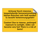 Achtung! Durch intensive, langanhaltende /.../ - Caution! Due to intense, prolonged /.../