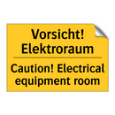 Vorsicht! Elektroraum - Caution! Electrical equipment /.../