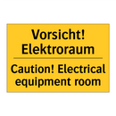 Vorsicht! Elektroraum - Caution! Electrical equipment /.../