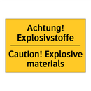 Achtung! Explosivstoffe - Caution! Explosive materials