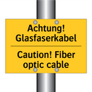 Achtung! Glasfaserkabel - Caution! Fiber optic cable