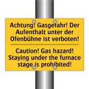 Achtung! Gasgefahr! Der Aufenthalt /.../ - Caution! Gas hazard! Staying under /.../