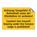 Achtung! Gasgefahr! Der Aufenthalt /.../ - Caution! Gas hazard! Staying under /.../
