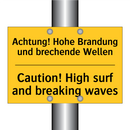 Achtung! Hohe Brandung und brechende /.../ - Caution! High surf and breaking /.../