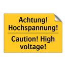 Achtung! Hochspannung! - Caution! High voltage!