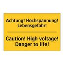 Achtung! Hochspannung! Lebensgefahr!/.../ - Caution! High voltage! Danger /.../