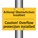 Achtung! Überlaufschutz installiert/.../ - Caution! Overflow protection installed/.../