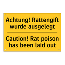 Achtung! Rattengift wurde ausgelegt/.../ - Caution! Rat poison has been laid /.../