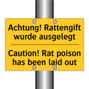 Achtung! Rattengift wurde ausgelegt/.../ - Caution! Rat poison has been laid /.../