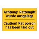 Achtung! Rattengift wurde ausgelegt/.../ - Caution! Rat poison has been laid /.../