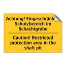 Achtung! Eingeschränkter Schutzbereich /.../ - Caution! Restricted protection /.../