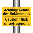 Achtung! Gefahr des Einklemmens/.../ - Caution! Risk of entrapment