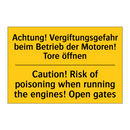 Achtung! Vergiftungsgefahr beim /.../ - Caution! Risk of poisoning when /.../