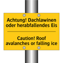 Achtung! Dachlawinen oder herabfallendes /.../ - Caution! Roof avalanches or falling /.../