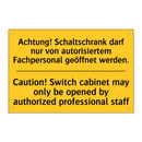 Achtung! Schaltschrank darf nur /.../ - Caution! Switch cabinet may only /.../