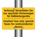 Achtung! Verwenden Sie nur spezielle /.../ - Caution! Use only special fuses /.../