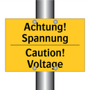 Achtung! Spannung - Caution! Voltage