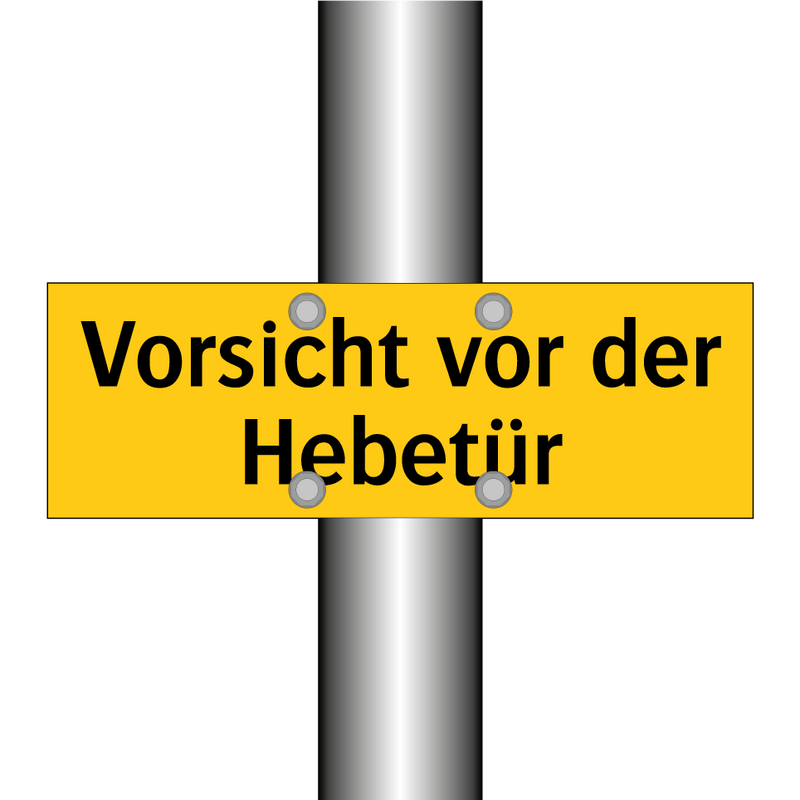 Vorsicht vor der Hebetür