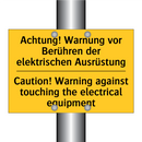 Achtung! Warnung vor Berühren /.../ - Caution! Warning against touching /.../