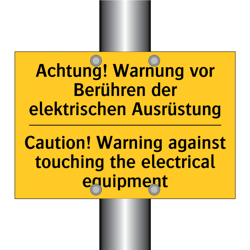 Achtung! Warnung vor Berühren /.../ - Caution! Warning against touching /.../
