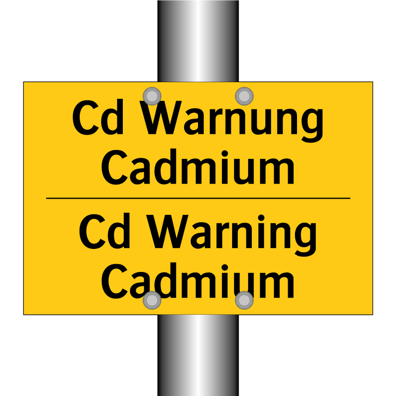 Cd Warnung Cadmium - Cd Warning Cadmium