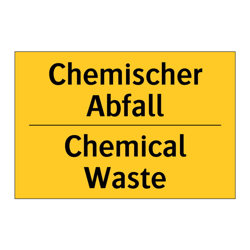 Chemischer Abfall - Chemical Waste