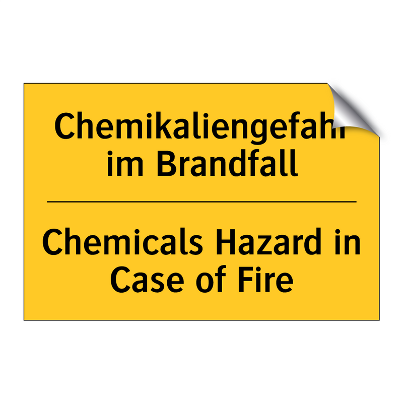 Chemikaliengefahr im Brandfall - Chemicals Hazard in Case of Fire/.../