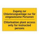 Zugang zur Chlorierungsanlage /.../ - Chlorination plant access only /.../
