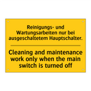 Reinigungs- und Wartungsarbeiten /.../ - Cleaning and maintenance work /.../