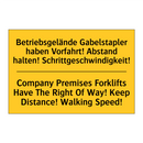 Betriebsgelände Gabelstapler haben /.../ - Company Premises Forklifts Have /.../