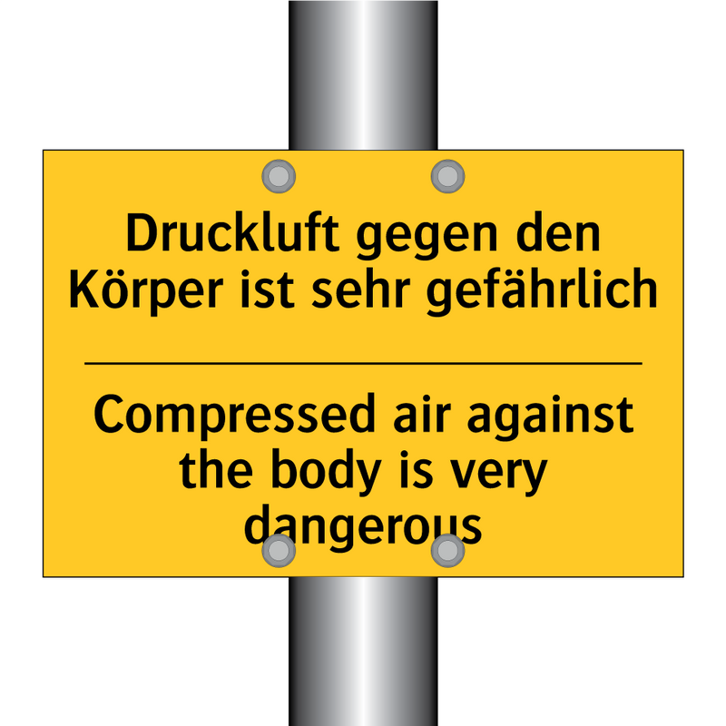 Druckluft gegen den Körper ist /.../ - Compressed air against the body /.../