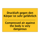 Druckluft gegen den Körper ist /.../ - Compressed air against the body /.../